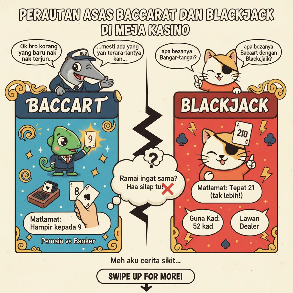 Peraturan Asas Baccarat dan Blackjack di Meja Kasino
