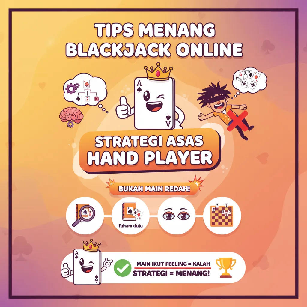 Tips Menang Blackjack Online: Strategi Asas Hand Player