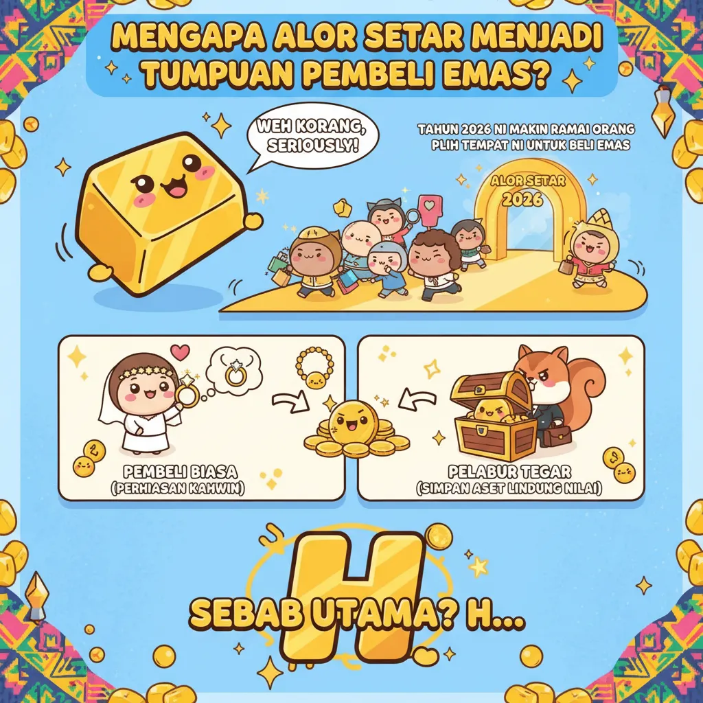 Mengapa Alor Setar Menjadi Tumpuan Pembeli Emas?