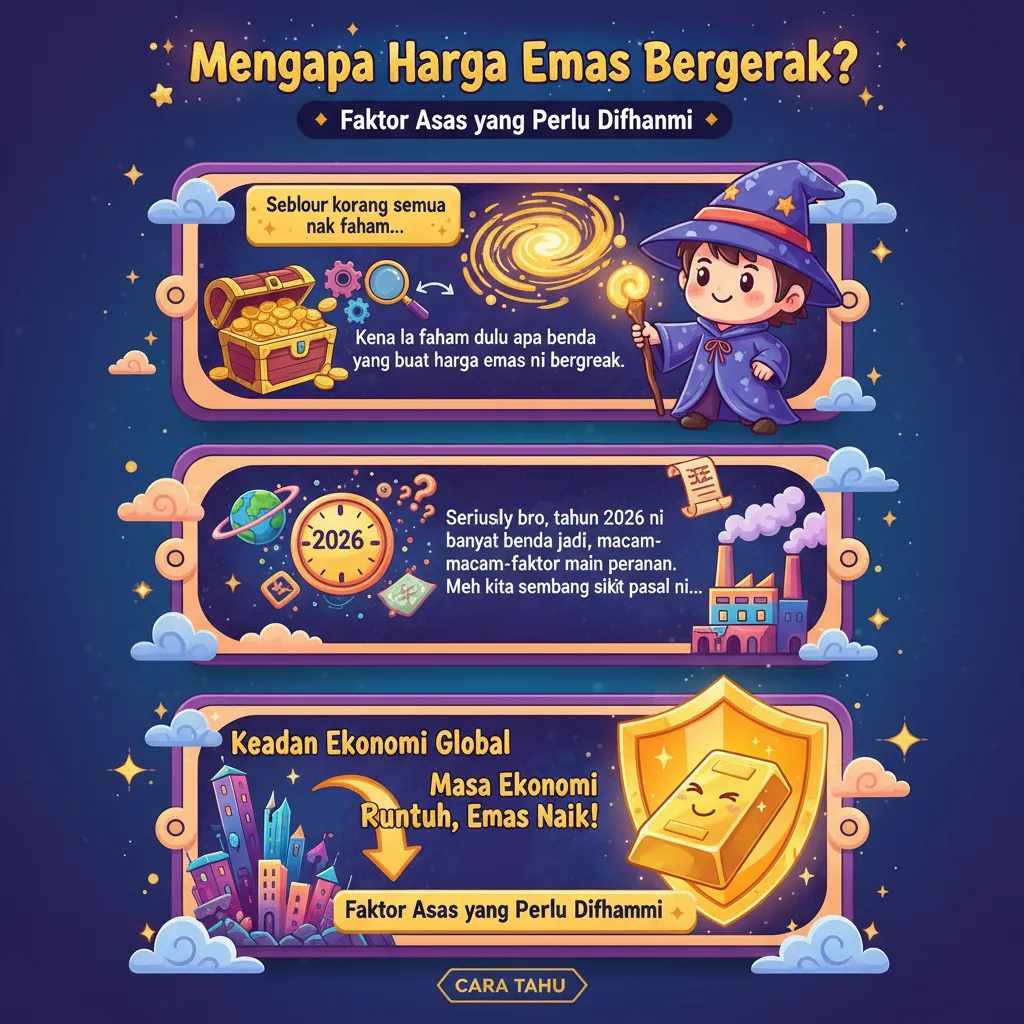 Mengapa Harga Emas Bergerak? Faktor Asas yang Perlu Difahami