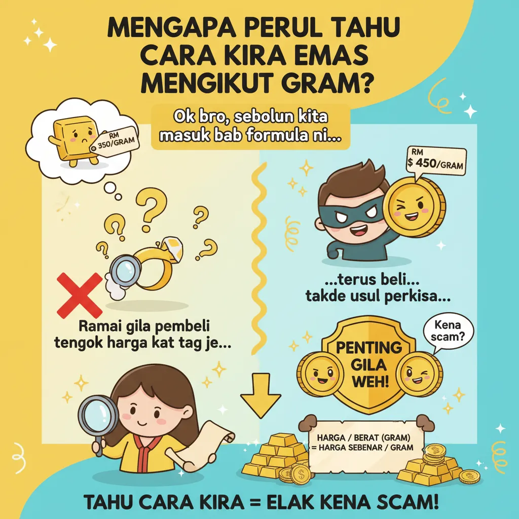 Mengapa Perlu Tahu Cara Kira Emas Mengikut Gram?