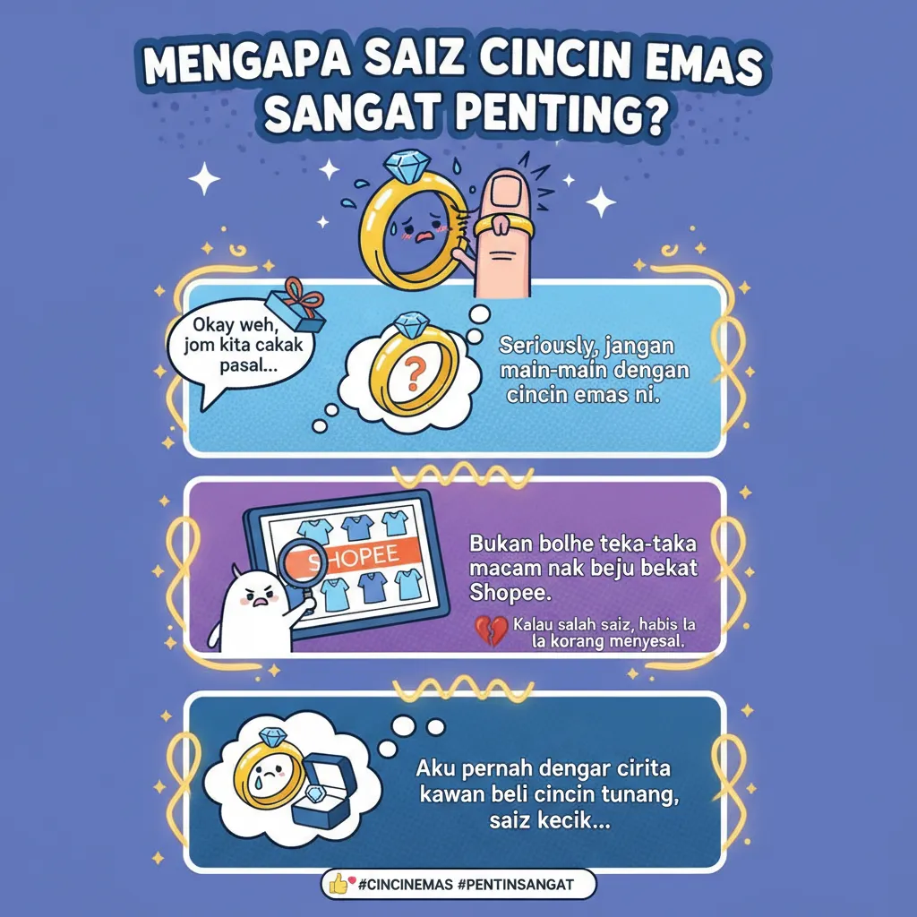 Mengapa Saiz Cincin Emas Sangat Penting?