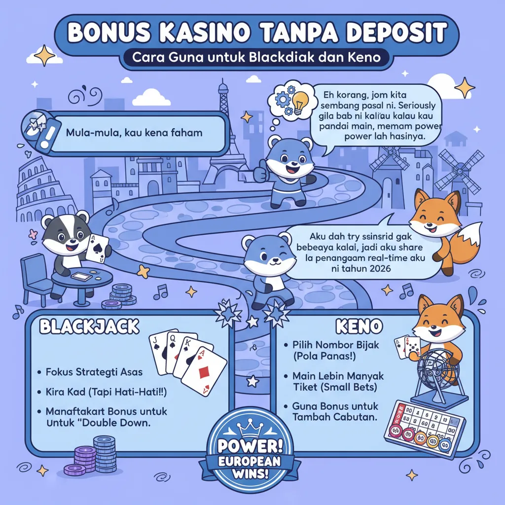 Cara Guna Bonus Kasino Tanpa Deposit untuk Blackjack dan Keno