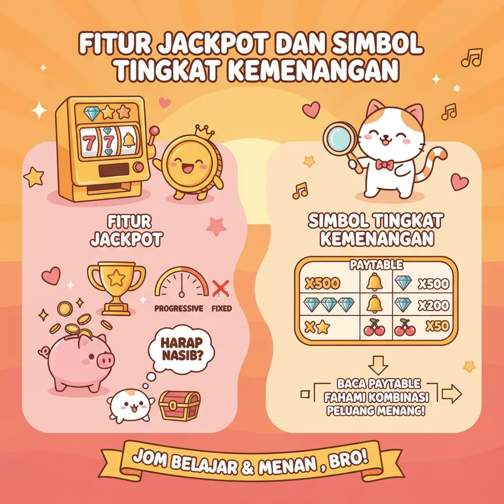 Fitur Jackpot dan Simbol Tingkat Kemenangan