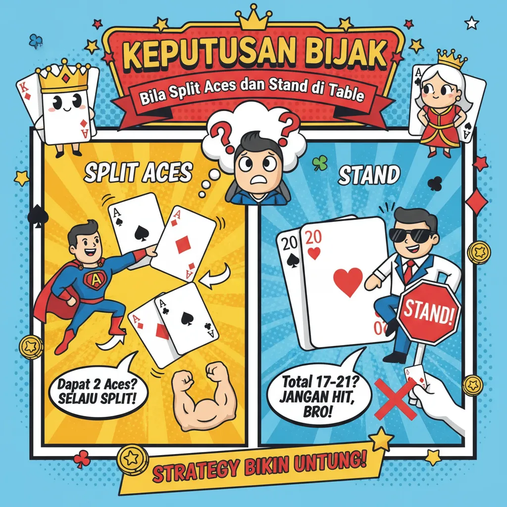 Keputusan Bijak: Bila Split Aces dan Stand di Table