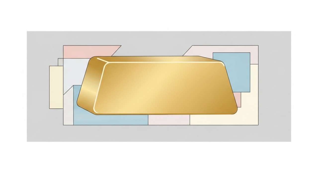 Papan tanda sebuah kedai emas di Desa Parkcity.