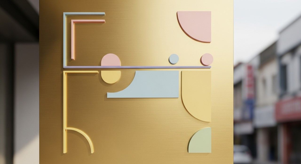 Papan tanda sebuah kedai emas yang terang di Kepong.