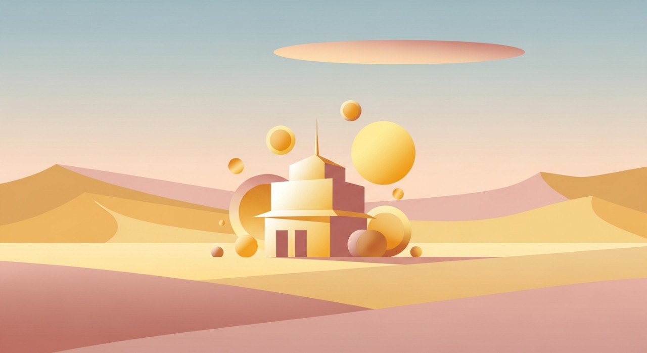 Sebuah kedai emas yang terletak di tengah padang pasir