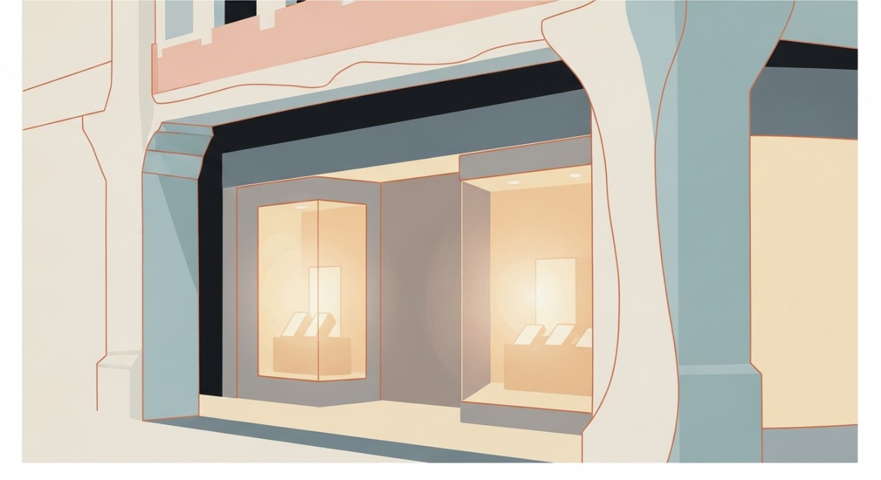 Pemandangan luar sebuah kedai emas di kawasan Sungai Long.