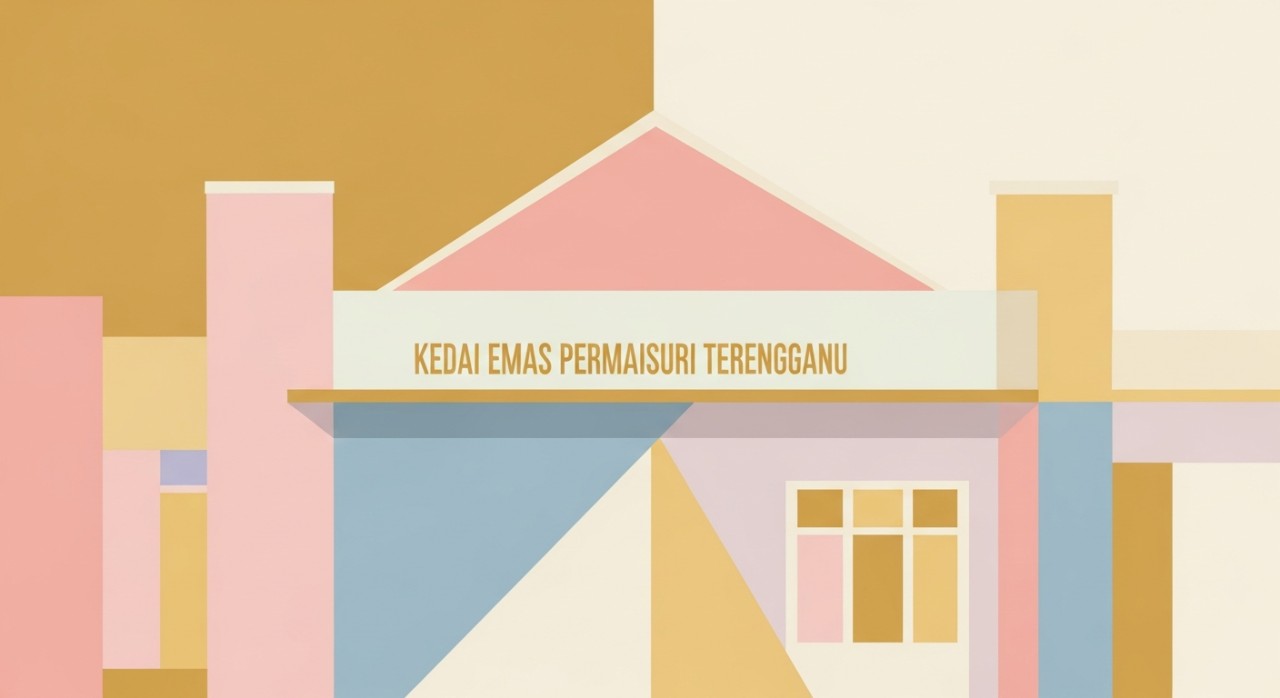 Pemandangan luar Kedai Emas Permaisuri Terengganu.
