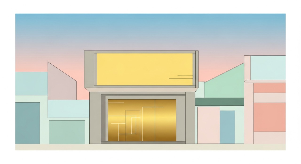 Pemandangan luar sebuah kedai emas di Bukit Mertajam.